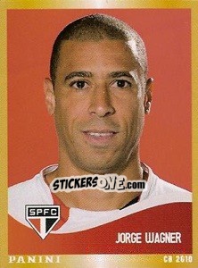 Sticker Jorge Wagner - Campeonato Brasileiro 2010 n. 314 - Panini