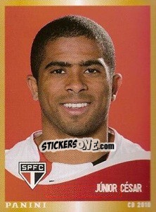 Sticker Junior Cesar - Campeonato Brasileiro 2010 n. 319 - Panini