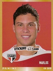 Sticker Marlos - Campeonato Brasileiro 2010 n. 321 - Panini