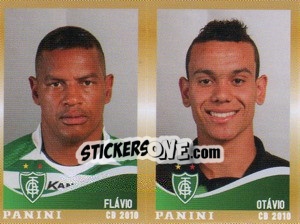 Sticker Flavio / Otavio  - Campeonato Brasileiro 2010 n. 363 - Panini