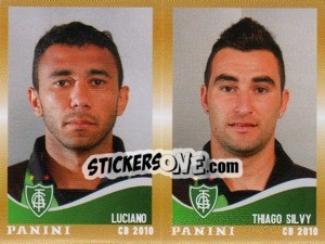 Sticker Luciano / T.Silvy  - Campeonato Brasileiro 2010 n. 367 - Panini