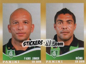 Figurina F.Junior / Ireno  - Campeonato Brasileiro 2010 - Panini