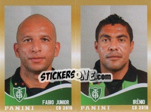 Sticker F.Junior / Ireno  - Campeonato Brasileiro 2010 n. 368 - Panini