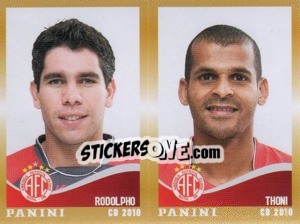 Sticker Rodolpho / Thoni  - Campeonato Brasileiro 2010 n. 371 - Panini