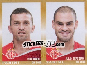 Figurina Rogerinho / J.Terceiro  - Campeonato Brasileiro 2010 - Panini