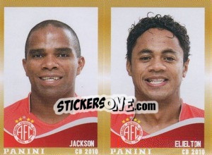 Sticker Jackson / Elielton  - Campeonato Brasileiro 2010 n. 374 - Panini