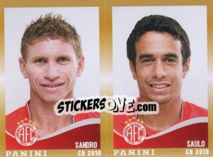 Cromo Sandro / Saulo  - Campeonato Brasileiro 2010 n. 375 - Panini