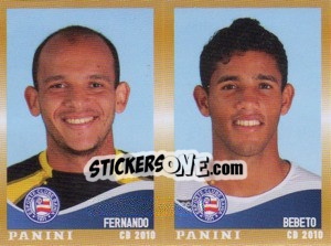 Cromo Fernando / Bebeto  - Campeonato Brasileiro 2010 - Panini