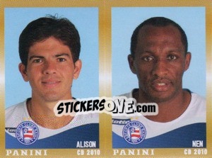 Sticker Alison / Nen  - Campeonato Brasileiro 2010 n. 388 - Panini