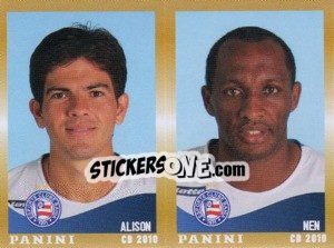 Cromo Alison / Nen  - Campeonato Brasileiro 2010 - Panini