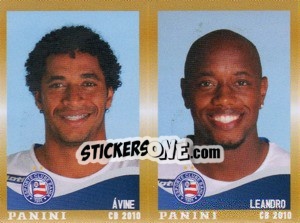 Sticker Avine / Leandro  - Campeonato Brasileiro 2010 n. 389 - Panini
