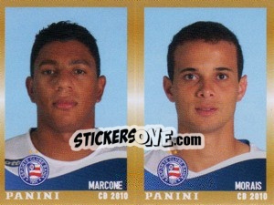 Sticker Marcone / Morais  - Campeonato Brasileiro 2010 n. 390 - Panini