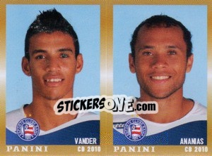 Sticker Vander / Ananias  - Campeonato Brasileiro 2010 n. 391 - Panini