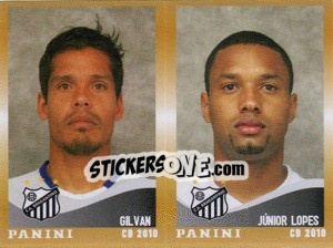 Cromo Gilvan / J.Lopez  - Campeonato Brasileiro 2010 n. 395 - Panini