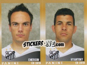 Cromo Emerson / Hyantony  - Campeonato Brasileiro 2010 - Panini