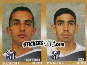 Sticker Esquerdinha / Eder  - Campeonato Brasileiro 2010 n. 398 - Panini