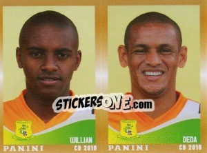 Sticker Willian / Deda  - Campeonato Brasileiro 2010 n. 405 - Panini
