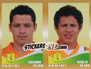Figurina Thiaguinho / Iranildo  - Campeonato Brasileiro 2010 n. 406 - Panini