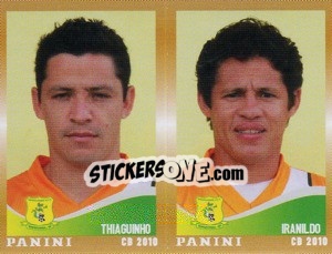 Figurina Thiaguinho / Iranildo  - Campeonato Brasileiro 2010 - Panini