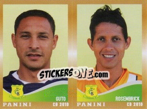 Sticker Guto / Rosembrick  - Campeonato Brasileiro 2010 n. 408 - Panini