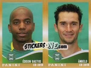 Cromo E.Bastos / Angelo  - Campeonato Brasileiro 2010 - Panini