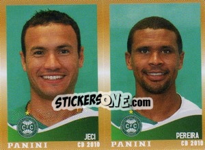 Sticker Jeci / Pereira  - Campeonato Brasileiro 2010 n. 412 - Panini
