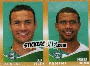 Figurina Jeci / Pereira  - Campeonato Brasileiro 2010 - Panini