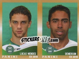 Sticker L.Mendes / Demerson  - Campeonato Brasileiro 2010 n. 413 - Panini