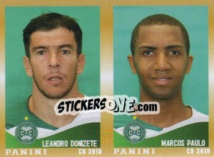 Sticker L.Donizete / M.Paulo  - Campeonato Brasileiro 2010 n. 414 - Panini