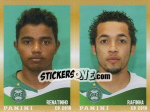 Cromo Renatinho / Rafinha  - Campeonato Brasileiro 2010 n. 415 - Panini