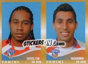 Figurina Erivelton / Marquinho  - Campeonato Brasileiro 2010 - Panini