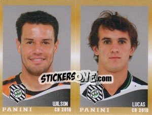 Sticker Wilson / Lucas  - Campeonato Brasileiro 2010 n. 427 - Panini