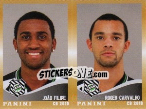Sticker J.Filipe / R.Carvalho  - Campeonato Brasileiro 2010 n. 428 - Panini