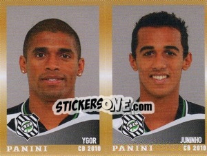 Sticker Ygor / Juninho  - Campeonato Brasileiro 2010 - Panini
