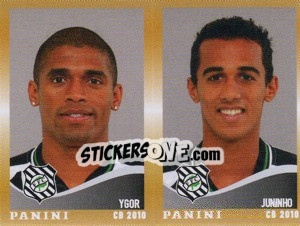 Figurina Ygor / Juninho  - Campeonato Brasileiro 2010 - Panini