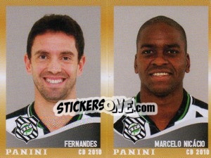 Sticker Fernandes / M.Nicacio  - Campeonato Brasileiro 2010 n. 431 - Panini
