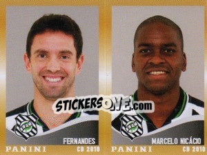 Sticker Fernandes / M.Nicacio  - Campeonato Brasileiro 2010 - Panini