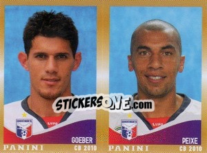 Sticker Goeber / Peixe  - Campeonato Brasileiro 2010 n. 437 - Panini