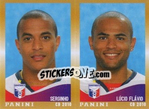 Cromo Serginho / L.Flavio  - Campeonato Brasileiro 2010 - Panini