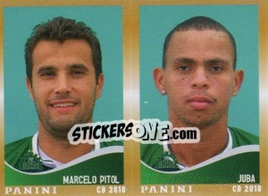 Figurina M.Pitol / Juba  - Campeonato Brasileiro 2010 n. 443 - Panini