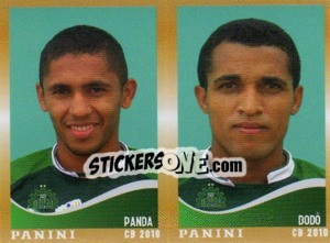 Cromo Panda / Dodo  - Campeonato Brasileiro 2010 - Panini