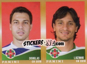 Cromo Douglas / Luizinho  - Campeonato Brasileiro 2010 - Panini