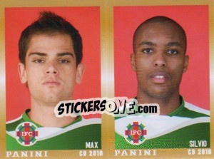 Sticker Max / Silvio  - Campeonato Brasileiro 2010 n. 452 - Panini