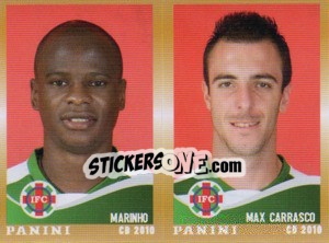 Sticker Marinho / M.Carrasco  - Campeonato Brasileiro 2010 n. 453 - Panini