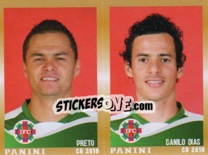 Sticker Preto / D.Dias  - Campeonato Brasileiro 2010 n. 455 - Panini