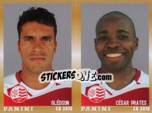 Sticker Gledson / C.Prates  - Campeonato Brasileiro 2010 - Panini