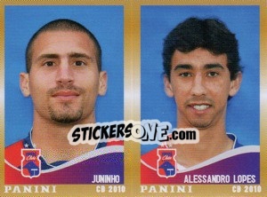 Sticker Juninho / A.Lopes  - Campeonato Brasileiro 2010 n. 467 - Panini