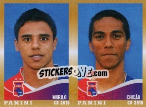 Sticker Murilo / Chicao  - Campeonato Brasileiro 2010 - Panini
