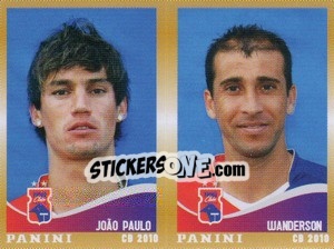 Sticker J.Paulo / Wanderson  - Campeonato Brasileiro 2010 n. 470 - Panini