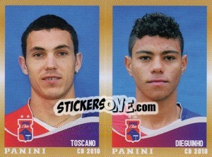 Sticker Toscano / Dieguinho  - Campeonato Brasileiro 2010 - Panini